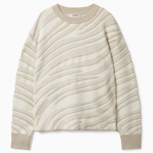 COS Zebra Jaquard Sweater Size M